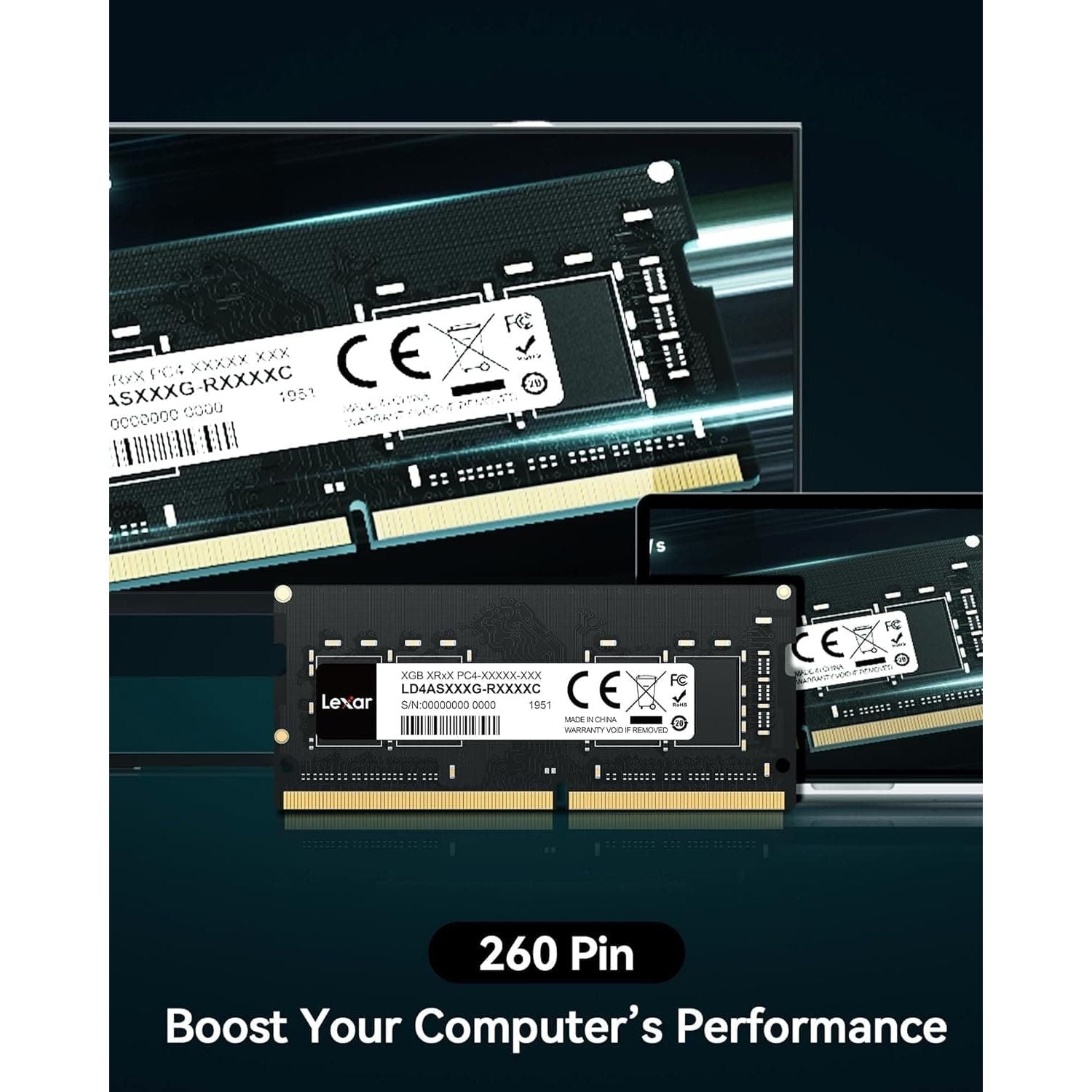 Buy Lexar,Lexar SODIMM 16GB DDR4 RAM, 3200 MHz, 260-Pin DDR4 SODIMM Laptop Ram, High-Performance SO-DIMM, PC Laptop Computer Memory (LD4AS016G-B3200ASST) - Gadcet UK | UK | London | Scotland | Wales| Near Me | Cheap | Pay In 3 | RAM